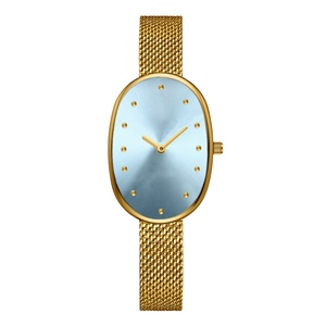 Reloj de Pulsera Personalizado al por Mayor para Mujer, Reloj de Cuarzo con Esfera Ovalada, Logotipo de Marca, Acero Inoxidable, Resistente al Agua - Product Image 4