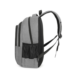 Laptop <b>Backpack</b> For Men Large Capacity Business Travel Shoulder <b>Straps</b> Solid Color Gray Black Blue Red Spring 2025 - Product Image 2