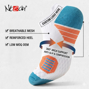 Calcetines Deportivos de Entrenamiento para Hombre, Marca Nicecin, al por Mayor, con Logotipo Bordado Personalizado, Duraderos, Absorbentes de Sudor, para Niños y Hombres - Product Image 1