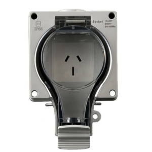 Prise murale étanche IGERCN IP66, style australien, 1 gang, prise extérieure étanche, courant nominal 15A, NFC SDK IGX66-AU <span class=keywords><strong>EESS</strong></span> - Product Image 1