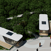 Fullking Villa Capsula Spaziale di Design Cinese di Alta Gamma, Struttura in Alluminio Eco-Sostenibile, Tiny House, Hotel Capsula