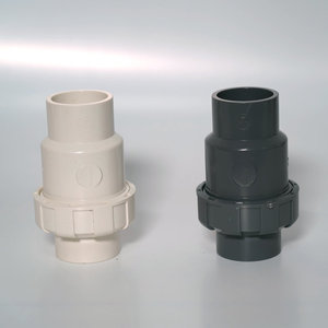 Vanne de retenue à bille en PVC, taille de port 1/2 pouce, pour tuyau d'alimentation en eau, contrôle de débit unidirectionnel, blanc et noir - Product Image 3
