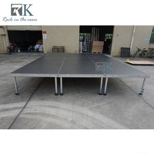 Escenario de Plataforma Desmontable con Cuatro Patas, Estructura de Aluminio Estable y Firme - Product Image 3