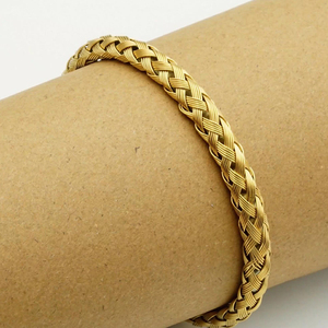 18k सोने की प्लेटेड व्यक्तिगत गहने से पुरुषों की फैशन चूड़ियां - Product Image 5