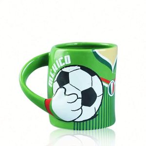 Tazas de Café de Cerámica con Asa de Fútbol, Sublimadas y Personalizadas con Logotipo, de Proveedor Chino 2024 - Product Image 2