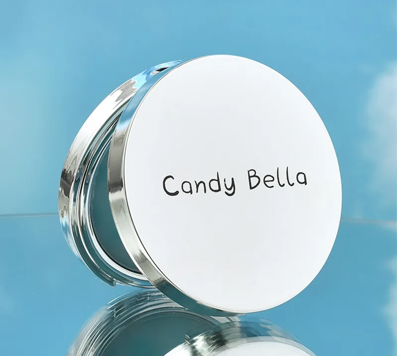 Candy Bella kontroler minyak transparan Matte, bedak padat pelembap tahan lama ramah kulit