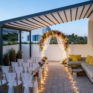 <span class=keywords><strong>หลังคา</strong></span>อะลูมิเนียมพับเก็บได้ กันน้ำกลางแจ้ง ระบบมอเตอร์ไฟฟ้า ผ้าใบกันแดดพับได้ สำหรับระเบียงและลานบ้าน - Product Image 5