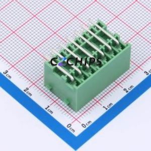 DB2ERHBG-3.5-2*7P-GN Plug-in Terminal Block Bent Lead Through Hole,P=3.5mm Board-to-Board / Socket Closed Snap Fixing 2x7P 3.5mm - Product Image 2