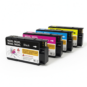 Cartouche d'encre compatible Ocbestjet 962/963/964/965 avec puce à usage unique et encre pour <span class=keywords><strong>HP</strong></span> <span class=keywords><strong>OfficeJet</strong></span> <span class=keywords><strong>Pro</strong></span> 9010 <span class=keywords><strong>9012</strong></span> 9013 9014 9015 - Product Image 1