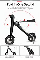 Trottinette Électrique Pliable Portable XFY avec Siège 36V 350W 12Ah 40km 12 Pouces pour Adulte, Frein à Double Disque, Charge 120kg, 16kg