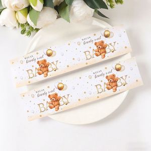 Etiquetas Adhesivas Decorativas con Diseño de Osito Marrón para Botellas, Adhesivos para Regalos de Baby Shower - Product Image 4