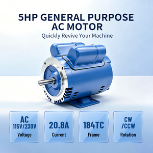 Moteur TEFC 4P 1800 tr/min monophasé asynchrone pour machines industrielles générales - Product Image 4