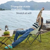 Chaise pliante de camping d'extérieur, chaise lune, table pliante, chaise de camping inclinable, tabouret de pêche, ensemble transfrontalier
