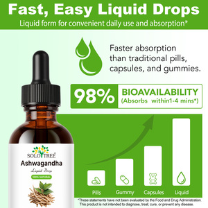 SOLOTREE 60 ml Gotas <span class=keywords><strong>de</strong></span> Extracto <span class=keywords><strong>de</strong></span> <span class=keywords><strong>Ashwagandha</strong></span>, Suplemento <span class=keywords><strong>de</strong></span> Fibra Dietética, Apoyo para un Sueño Reparador, Gotas Líquidas <span class=keywords><strong>de</strong></span> <span class=keywords><strong>Ashwagandha</strong></span> Orgánica Silvestre - Product Image 4