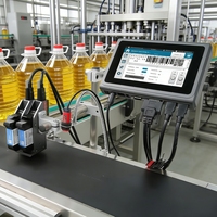Impresora de Inyección de Tinta Térmica en Línea de Doble Cabezal DOCOD TIJ T200E, Máquina de Impresión de Fecha de Caducidad para Botellas de Plástico de Champú y Gel de Ducha
