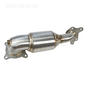 Bargee 3.5 "tuyau de descente d'échappement <span class=keywords><strong>Megna</strong></span> Flow tuyau de descente d'échappement pour Honda Civic 2016-UP Type R 2.0T tuyau de descente avec catalyseur - Product Image 4