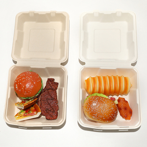 Boîte à Lunch en plastique jetable, contenant portatif de canne à sucre, carpe à rouler avec couvercle - Product Image 2