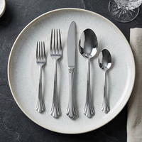 Ensemble de couverts de luxe en acier inoxydable avec manche en forme de coquille, résistant au lave-vaisselle, pour hôtels et mariages