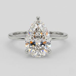 Bague en platine avec diamants pour femme, au style sophistiqué et finition haut de gamme, idéale pour les bijoux de mariage et les cadeaux spéciaux - Product Image 1