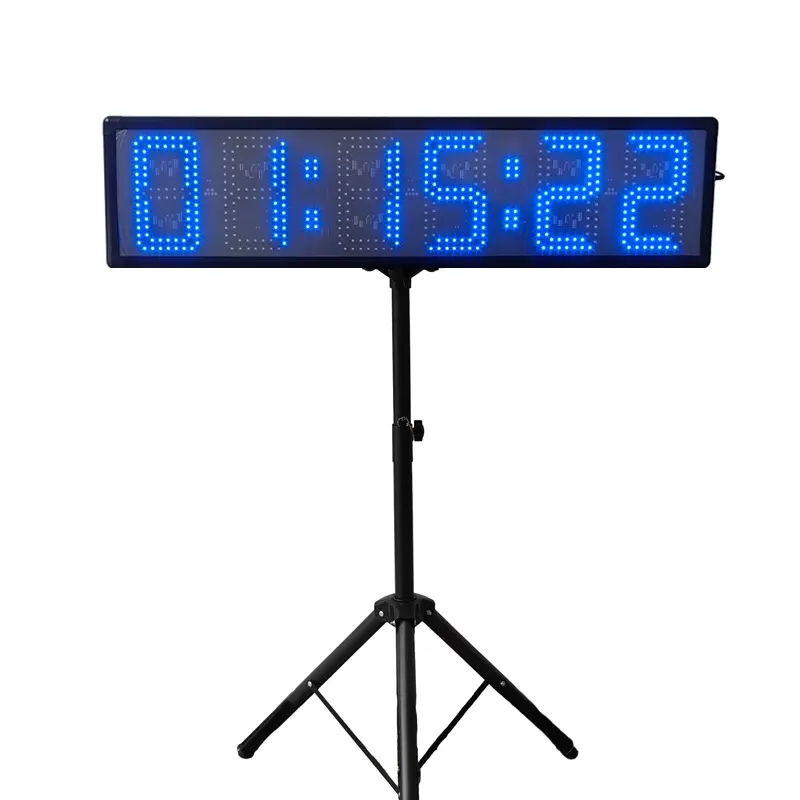Jhering 6 pouces 6 chiffres en plein air grand sport minuterie affichage LED chronomètres Marathon course horloge