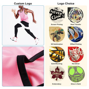 Débardeurs de sport pour hommes de qualité supérieure, respirants, à séchage rapide, coupe ample, décontractés, personnalisables avec logo, pour la course à pied, l'exercice, la salle de sport - Product Image 4