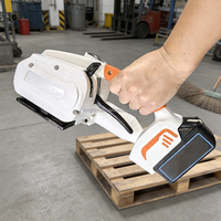 Machine à cerclage portative sans fil avec coupe-ceinture, ensacheuse électrique pour le regroupement de déchets recyclables en PET et PP