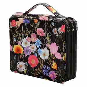 Organizador de Bolígrafos con Impresión de Logotipo Personalizado, Estuche para Lápices de Colores con 124 Ranuras y Cierre - Product Image 1