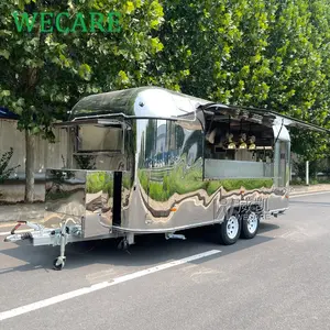 WECARE Street Mobile Foodtruck Remolque De Comidaフードトラック商用ハンバーガーピザアイスクリームフードトラックフルキッチン付き