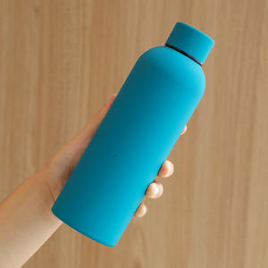 Thermos sportif avec revêtement en caoutchouc, acier inoxydable 304, double paroi, isolation sous vide, bouteille d'eau réutilisable, 350 ml, 500 ml, 750 ml - Product Image 5