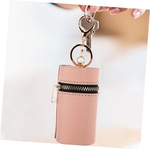 Custom Small Cosmetic Bag Made Lipstick <b>Case</b> Bag with Zip PU <b>Makeup</b> Bag Cosmetic Bag for Daily Use Keychain - Product Image 5