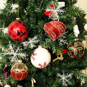 Venta al por mayor barato 8cm lujo artificial Retro Navidad <span class=keywords><strong>bolas</strong></span> <span class=keywords><strong>de</strong></span> <span class=keywords><strong>cristal</strong></span> para árbol <span class=keywords><strong>de</strong></span> Navidad Festival decoración del hogar - Product Image 2