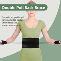 Ceinture de soutien lombaire à double traction Ceinture de soutien lombaire respirante Ceinture de soutien du bas du dos pour adultes Hommes Femmes
