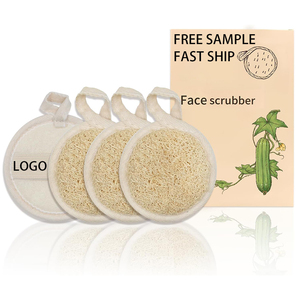 Esponja Exfoliante de Lufa Natural con Logotipo Personalizado, Esponja de Lufa Biodegradable y Duradera para Exfoliación Facial - Product Image 1