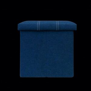 Modern Stool Living Room Furniture <b>Storage</b> Box Fabric Stainless Steel Bamboo Highest Quality Sample Available Stools Counter - Product Image 5