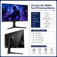 Monitor Gaming 2K QHD 32 Inci 180Hz Fast IPS 2560x1440 HDR400 Gameplay Lancar OEM Pabrik