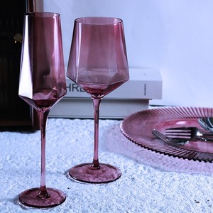 BLAIS – Verres à vin en cristal soufflé à la main, couleur prune élégante, <span class=keywords><strong>qualité</strong></span> supérieure, pour occasions spéciales – Ensemble économique – Lot de 1 - Product Image 2