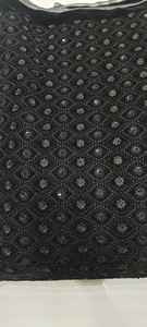 Tela de terciopelo con bordado suave de primera calidad para vestidos de hombre Tela bordada para venta de exportación mundial - Product Image 2