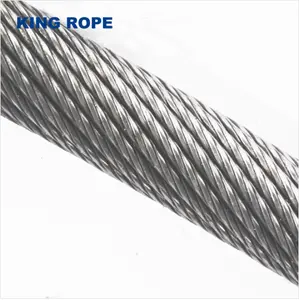 35WxK7 Non-Corde tournante de fil d'acier compacte de câble métallique pour la grue