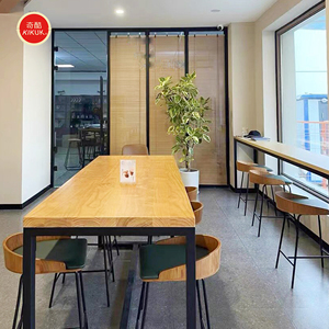 Tables et chaises de restaurant de style café américain moderne personnalisées, en métal et en fer, ensemble de mobilier de restaurant - Product Image 2