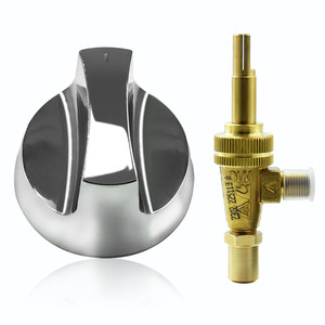 Noyau de valve avec bouton chromé, axe de 8 mm, commande d'évier de cuisine, pression moyenne, installation facile, design industriel - Product Image 3