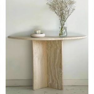 Tavolino da Salotto di Lusso di Alta Qualità, Tavolo da Caffè in Marmo Naturale, <span class=keywords><strong>Moderno</strong></span> Tavolo Console in Marmo per Corridoio - Product Image 2