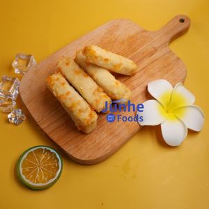Filetes de pescado con sabor a queso empanado crujiente, solución de servicio de alimentos OEM, tiras de mariscos IQF Halal congelados - Product Image 3