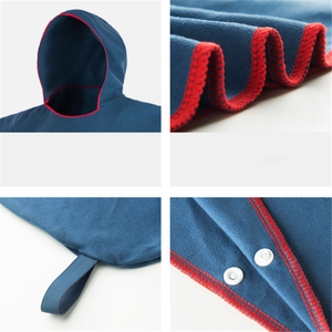 Commercio all'ingrosso logo personalizzato quick dry in microfibra da surf <span class=keywords><strong>poncho</strong></span> telo da mare <span class=keywords><strong>con</strong></span> <span class=keywords><strong>cappuccio</strong></span> - Product Image 6