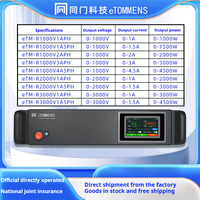 ETOMMENS ETM-R1000V1A Tegangan Tinggi 1000V 1A 1000W Efisiensi 90% Catu Daya Switching Teratur Industri yang Dipasang di Rak DC