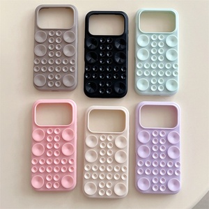 Funda de silicona con ventosa para iPhone 17 Pro Max, accesorios de agarre adhesivo para teléfonos móviles iPhone 17, 16, 15, 14, 13 - Product Image 1