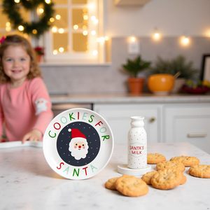 <span class=keywords><strong>Biscuits</strong></span> pour assiette de père Noël en céramique et pot à lait <span class=keywords><strong>du</strong></span> père Noël Traditions de la veille de Noël et activités de vacances pour enfants - Product Image 3
