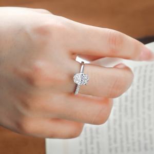 Custom Women's 925 Sterling Silver Rhodium Plated Trendy Eternity Band <b>Fine</b> <b>Ring</b> Set Cubic Zirconia Moissanite Wedding Party - Product Image 6