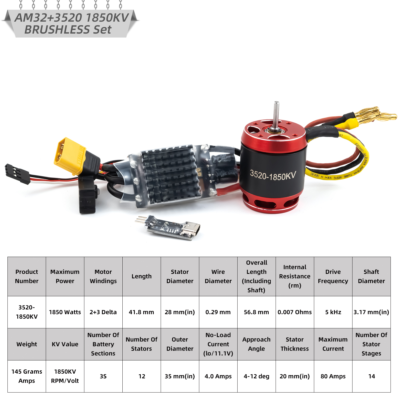 AM32 + 1850KV