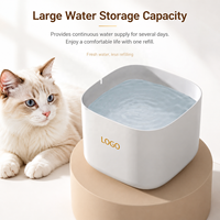 Fontaine à eau automatique pour chat en promotion – Distributeur d'eau intelligent de luxe, sûr et rechargeable avec filtre et pompe pour animaux de compagnie