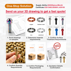 High Strength Machined Aluminum Bike Fasteners Wholesale Custom Lightweight <b>Screws</b> and Bolts - Product Image 4